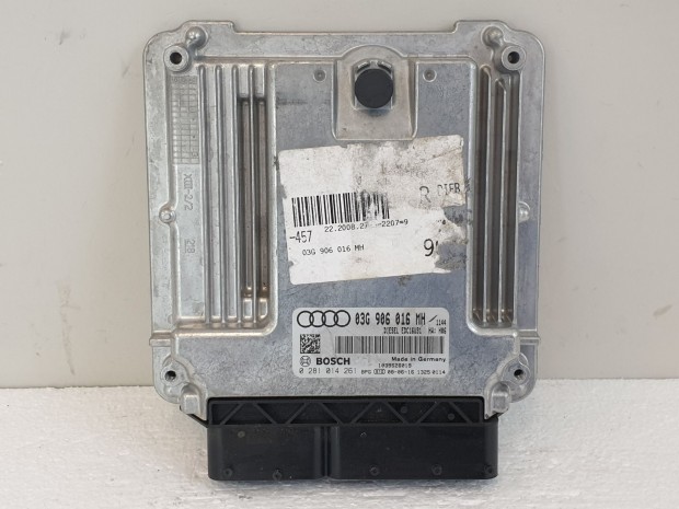 502914 Audi A6 C6, 2008, Motorvezrl, Ecu, 0281014261, 03G906016MH,