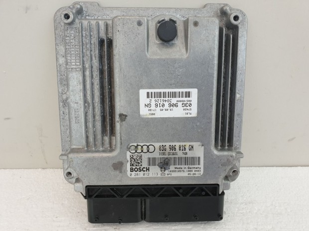 502916 Audi A4 B7, 2005, Motorvezrl, Ecu, 0281012113, 03G906016GN,