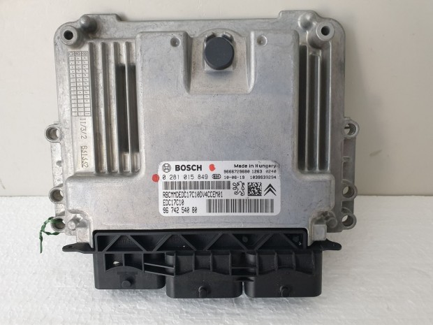 503809 Peugeot 207, Motorvezrl, Ecu, 0281015849, 9674254080,