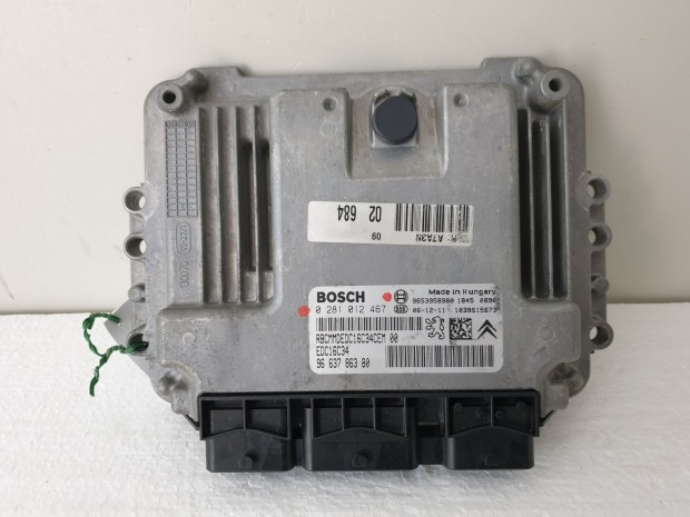 503814, Peugeot 207, Motorvezrl, Ecu, 0281012467, 9663786380,