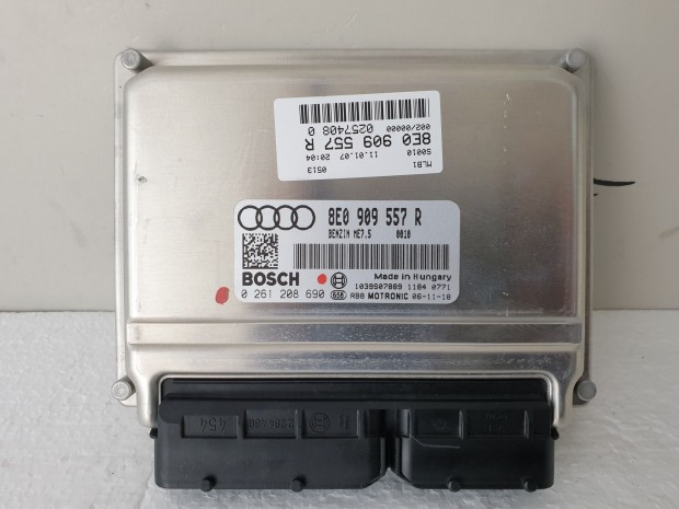 503836 Audi A4 B7, 2006, Motorvezrl, Ecu, 0261208690, 8E0909557R,