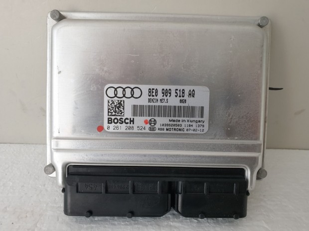 503843 Audi A4 B7, 2007, Motorvezrl, Ecu, 0261208524, 8E0909518AQ,