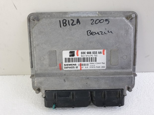 504329 Seat Ibiza 2005, Motorvezérlő, ECU, 5WP44225, 03E906033AA,