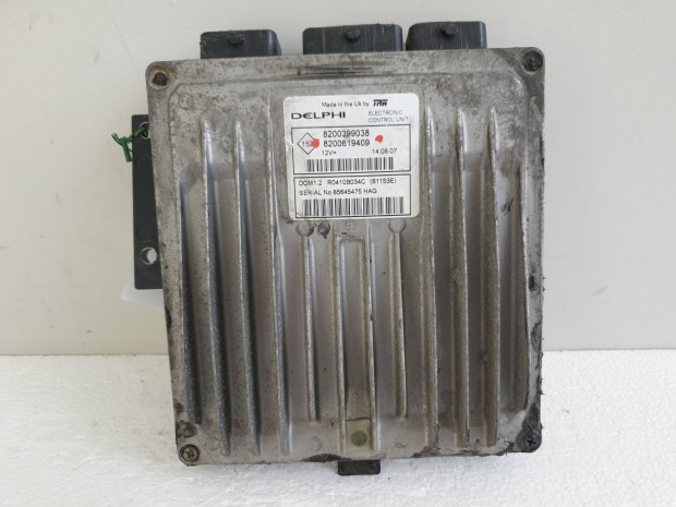 504375 Renault Modus 2007, Motorvezrl, Ecu, 8200399038, 8200619409