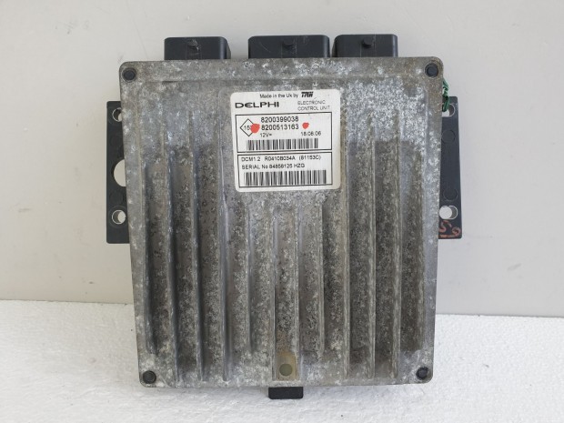 504376 Renault Clio 3, Motorvezrl, Ecu, 8200399038, 8200513163,