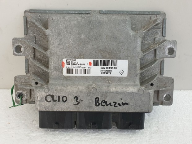 504393 Renault Clio 3, Motorvezrl, Ecu, 237101907R, S180042157A,