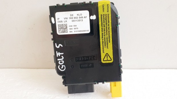 508344 VW Golf 5,  Multikorm�ny Elektronika, Vez�rl�, 1K0953549AF.