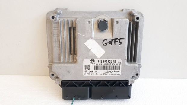 508554 VW Golf 5, Motorvezrl, Ecu, 0281014061, 03G906021PM, Bosch.