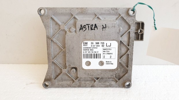 508625 Opel Astra H, Motorvezrl, Ecu, 55568735, 5WK9463, Siemens.