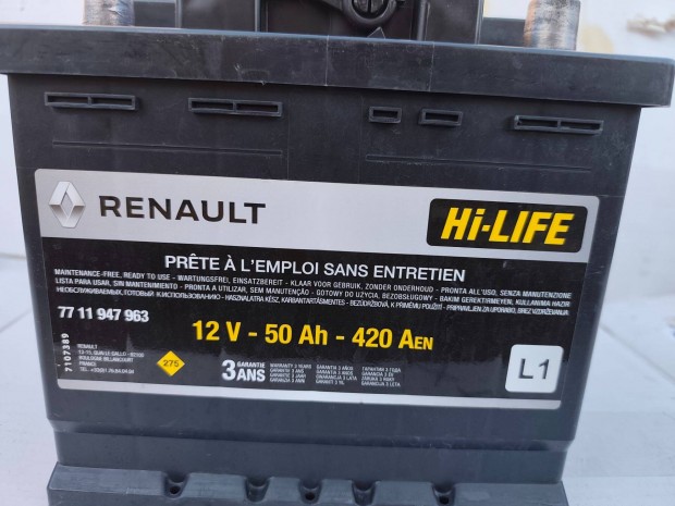 50Ah Renault Hi-Life akkumul�tor 6 h�nap garanci�val