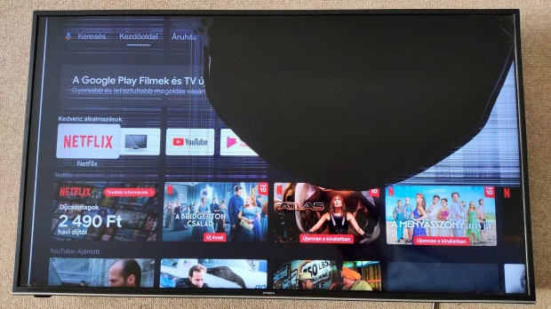 50" 4K Smart Android Led TV,trtt kijelzvel alkatrsznek