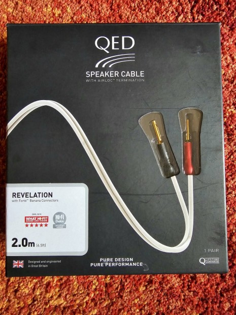 50%-os ron! QED Signature Revelation szerelt hangfal kbel (2m)