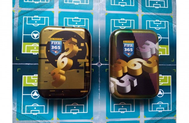 50 db Panini Fifa 365 2024 focis kártya kis fémdobozban