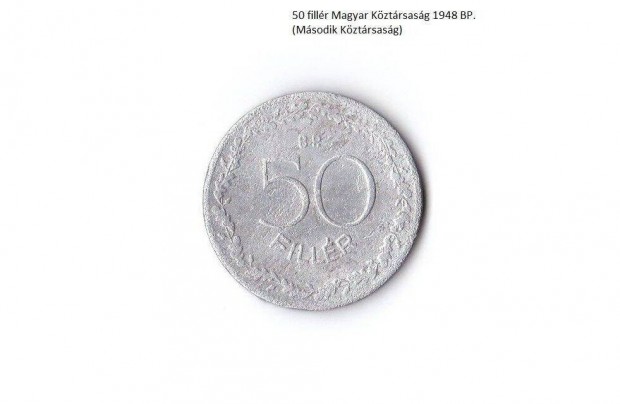 50 fillr Magyar Kztrsasg 1948 (Msodik Kztrsasg)