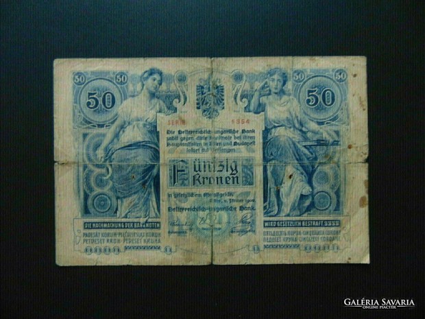 50 korona 1902 Tartsfok F Ritka