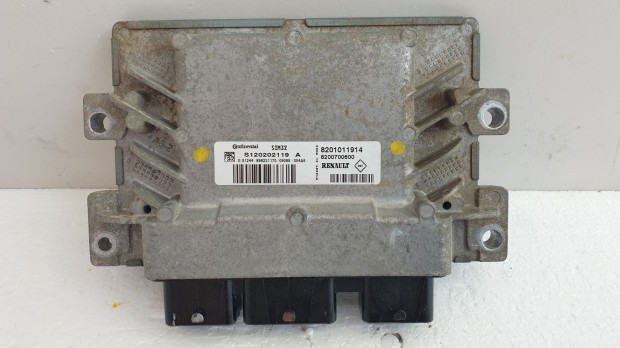 511343 Renault Clio 3, Motorvezérlő, 8201011914, S120202119A. Ecu.
