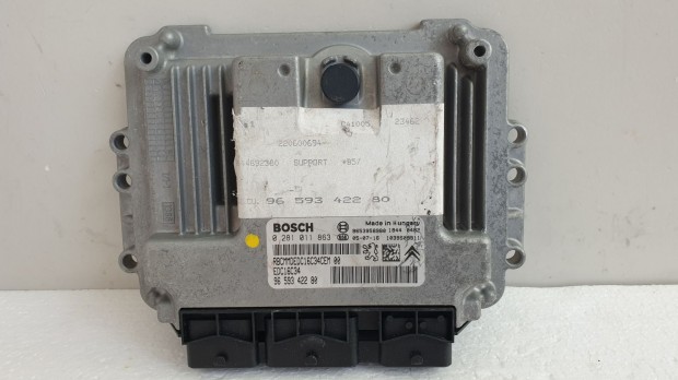 511356 Citroen C4 , 2005, Motorvezérlő, 0281011863, 9659342280.