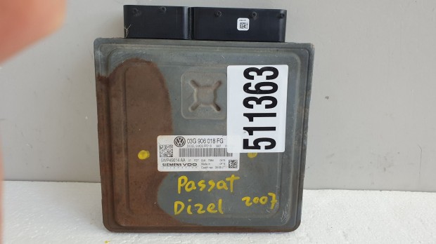 511363 VW Passat B6, Motorvezérlő, Ecu, 5WP45614AA, 03G906018FG,