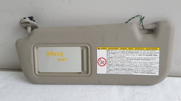 511515 Toyota Avensis T27, 2011, Bal Napellenző, Lámpával Tükörrel