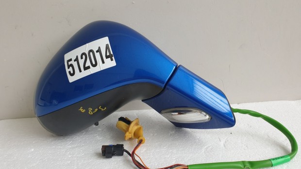 512014 Peugeot 308, 2009, Jobb Visszapillantó Tükör, 8 Vezeték,