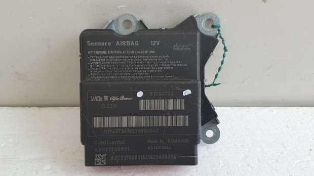 512156 Fiat 500, 2014, Lgzsk Indt Elektronika, 51963734.