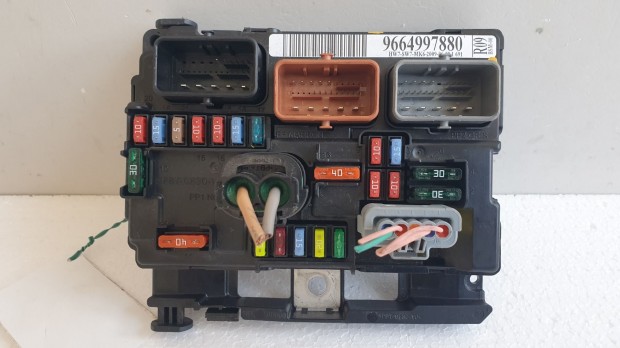 512456 Peugeot 207, 2009, Biztos�t�kt�bla, Bsm 00, R09. Valeo.