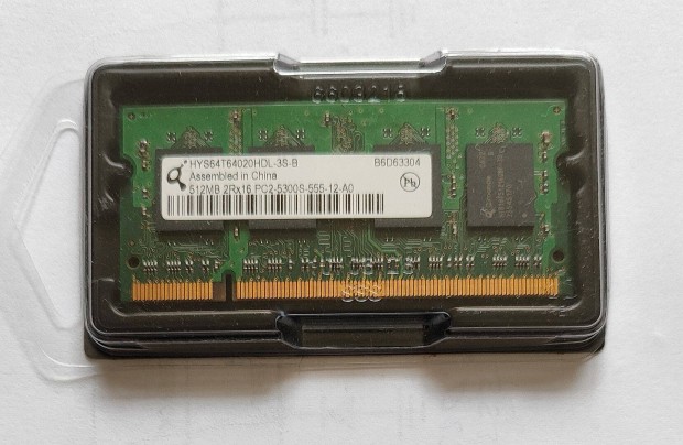 512MB DDR2 667MHz notebook RAM