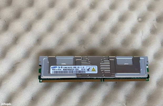 512MB PC2-5300F 667MHz DDR2 ram 512MB M395T6553CZ4 Samsung szerver ram
