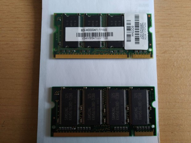 512MB (2x256MB-os) 266MHz-es sodimm memria laptopokba