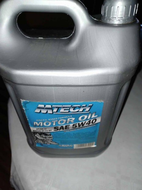 5W40 motorolaj elad�. 5l