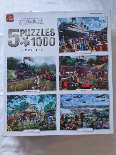 5X1000 db.-os King. kirak / puzzle