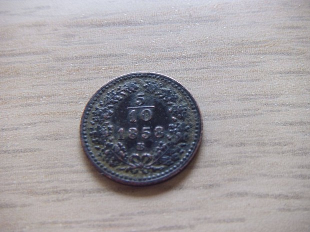 5/10 Krajcár 1858 ( B ) Ausztria