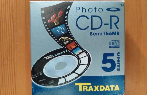5-DB Egy Csomagban Traxdata 8CM/185MB Photo CD-R Fot Kp CD Lemez