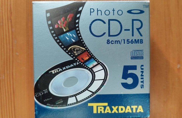 5-DB Egy Csomagban Traxdata 8cm/185MB Photo CD-R Fot Kp CD Lemez