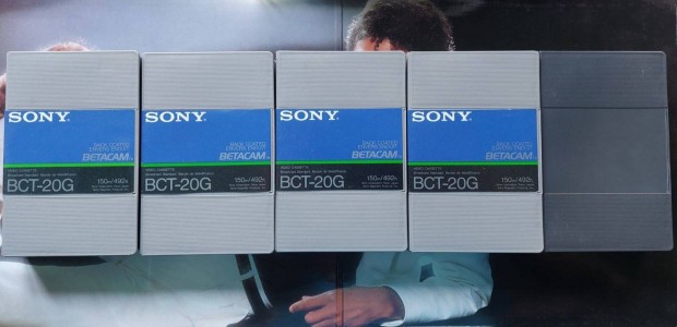 5-DB Sony BCT-20G Betacam Videokamera Kazetta Sony Videó Kazetta