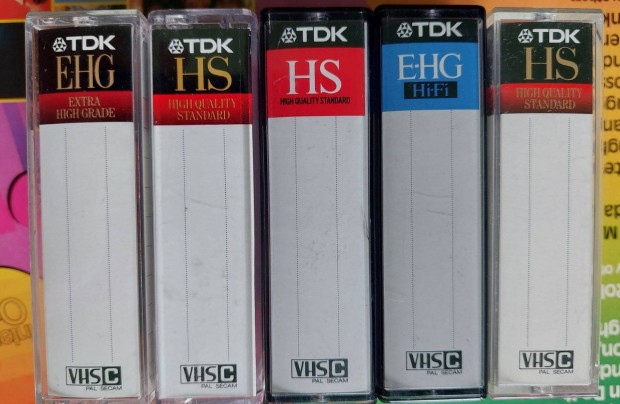 5-DB TDK VHSC VHS C Videokamera Kazetta TDK VHSC Vide Kazetta