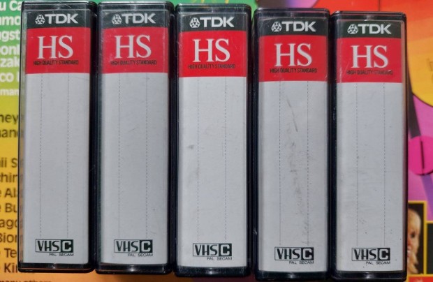 5-DB TDK VHSC VHS C Videokamera Kazetta TDK VHSC Vide Kazetta