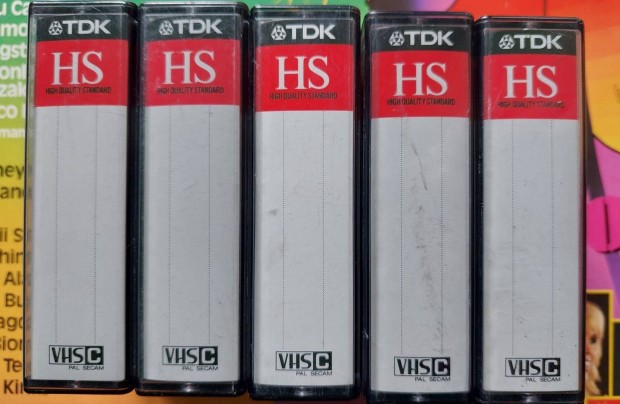 5-DB TDK VHSC VHS C Videokamera Kazetta TDK VHSC Vide Kazetta