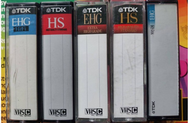 5-DB TDK VHSC VHS C Videokamera Kazetta TDK Videó Kazetta PAL SECAM