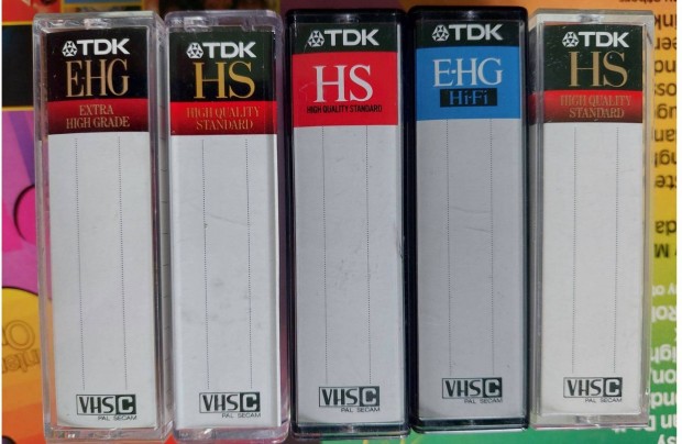 5-DB Tdkvhsc VHS C Videokamera Kazetta TDK VHSC Vide Kazetta