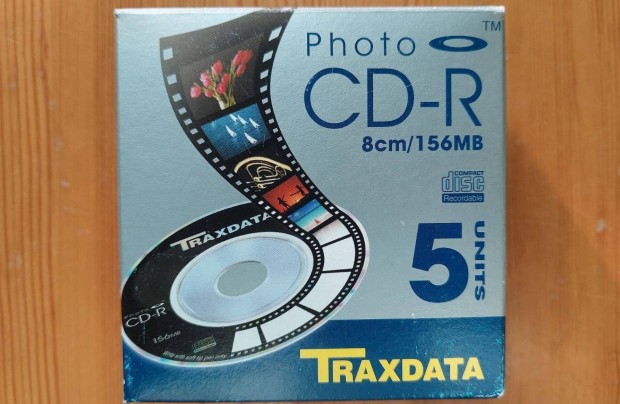 5-DB (Egy Csomagban) Traxdata 8-cm/156MB Photo CD-R Fotó Kép CD Lemez