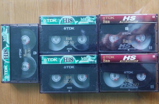 5-DB hi8 8mm TDK MP HS Videokamera Kazetta TDK Vode Kazetta