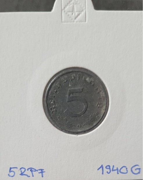 5 Reichspfennig - 1940 G