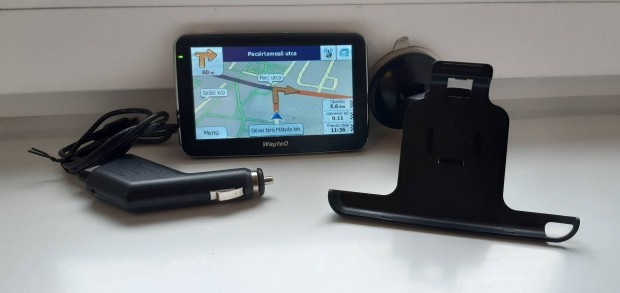 5" Wayteq GPS , navigáció 2024-es Magyaro. térkép kamionos is