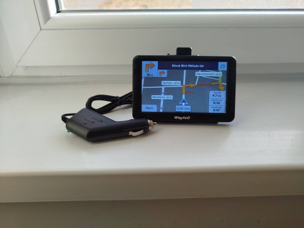 5" Wayteq x985 GPS navigáció 2025. máj. Magyaro. térkép kamionos is