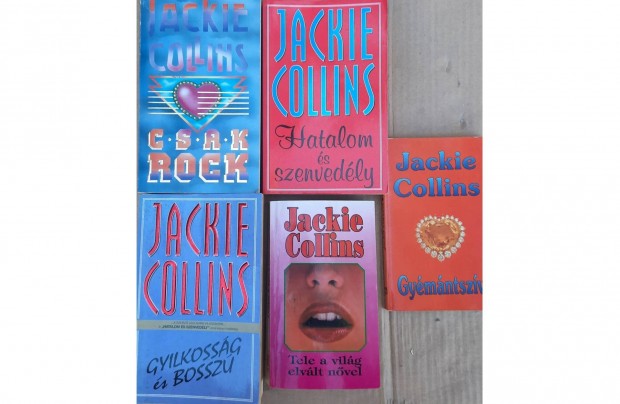 5 darab Jackie Collins knyv elad