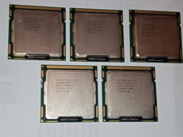 5 darab i5-650 CPU (1556)