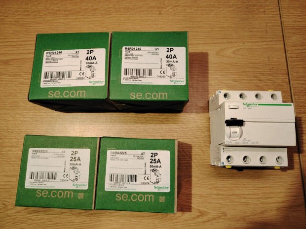 5 darab j Schneider Electric FI rel, ramvd kapcsolk