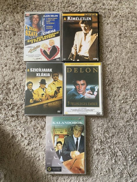 5 db Alain Delon DVD 