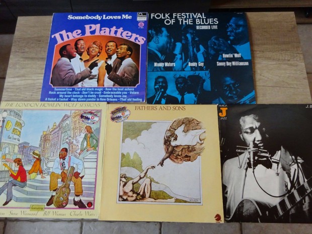 5 db Blues műfajú bakelit / vinyl lemez egyben eladó